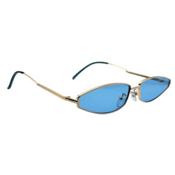 9343 | Blue Teardrop Lens Sunglasses - Picture 2 of 6